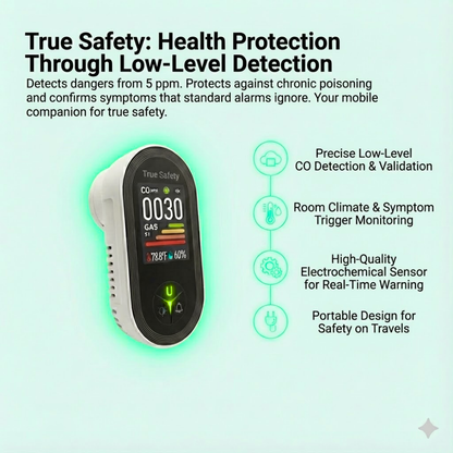 TraceSafe PRO™ – Low Level Carbon Monoxide Monitor